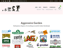 Tablet Screenshot of aggressivegarden.com